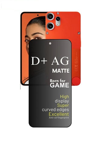 (Pack of 3) Cmf Nothing Phone 2 Pro D+ AG Matte Tempered Glass Anti Fingerprint Gaming Special