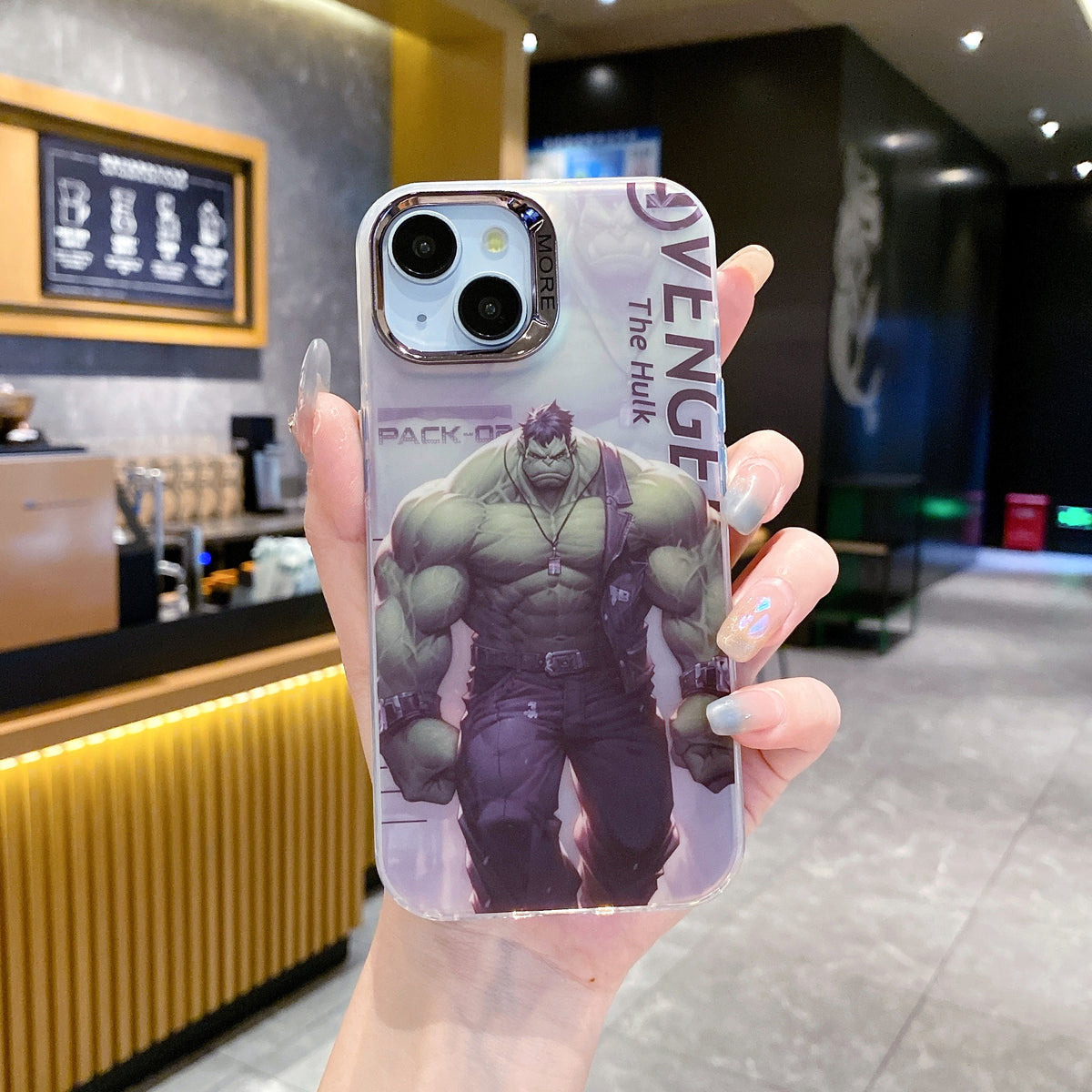 Apple iPhone 14 Pro Max Premium New Anime IMD Printed Gradient Back Case - Hulk