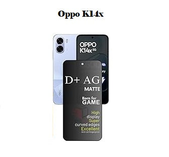 (Pack Of 1)Oppo K14x 5g Gaming Special D+ AG Matte Tempered Glass Anti Fingerprint