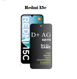 (Pack Of 1)Redmi 15C 5g Gaming Special D+ AG Matte Tempered Glass Anti Fingerprint