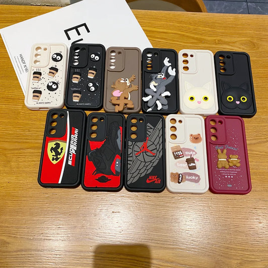 Samsung S22 5G Jordan Soft Silicone Cute 3D Cartoon Back Cover Case - Jordan 1