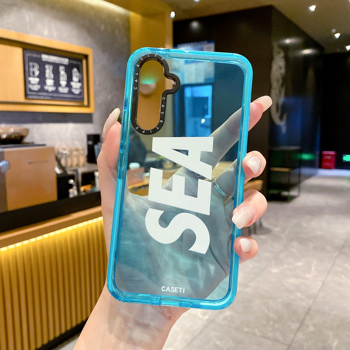 Samsung A14 Soft Translucent Sea Printed Tpu Back Case Cover - Sea 1
