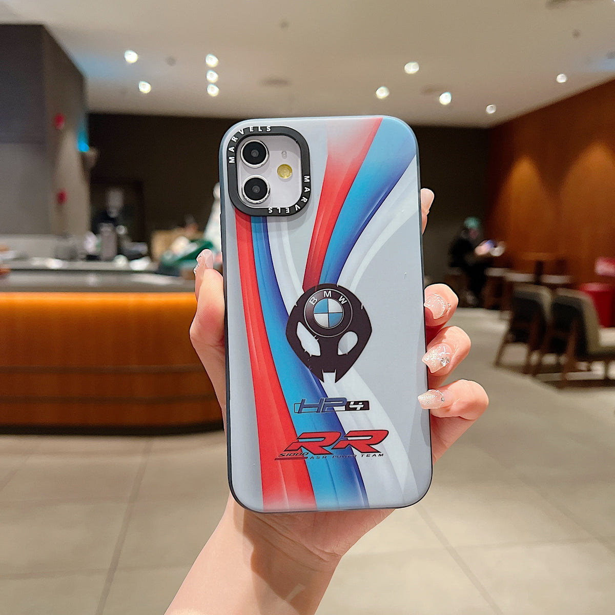 Apple iPhone 12/12 Pro Premium BMW IMD Printed Back Case - BMW