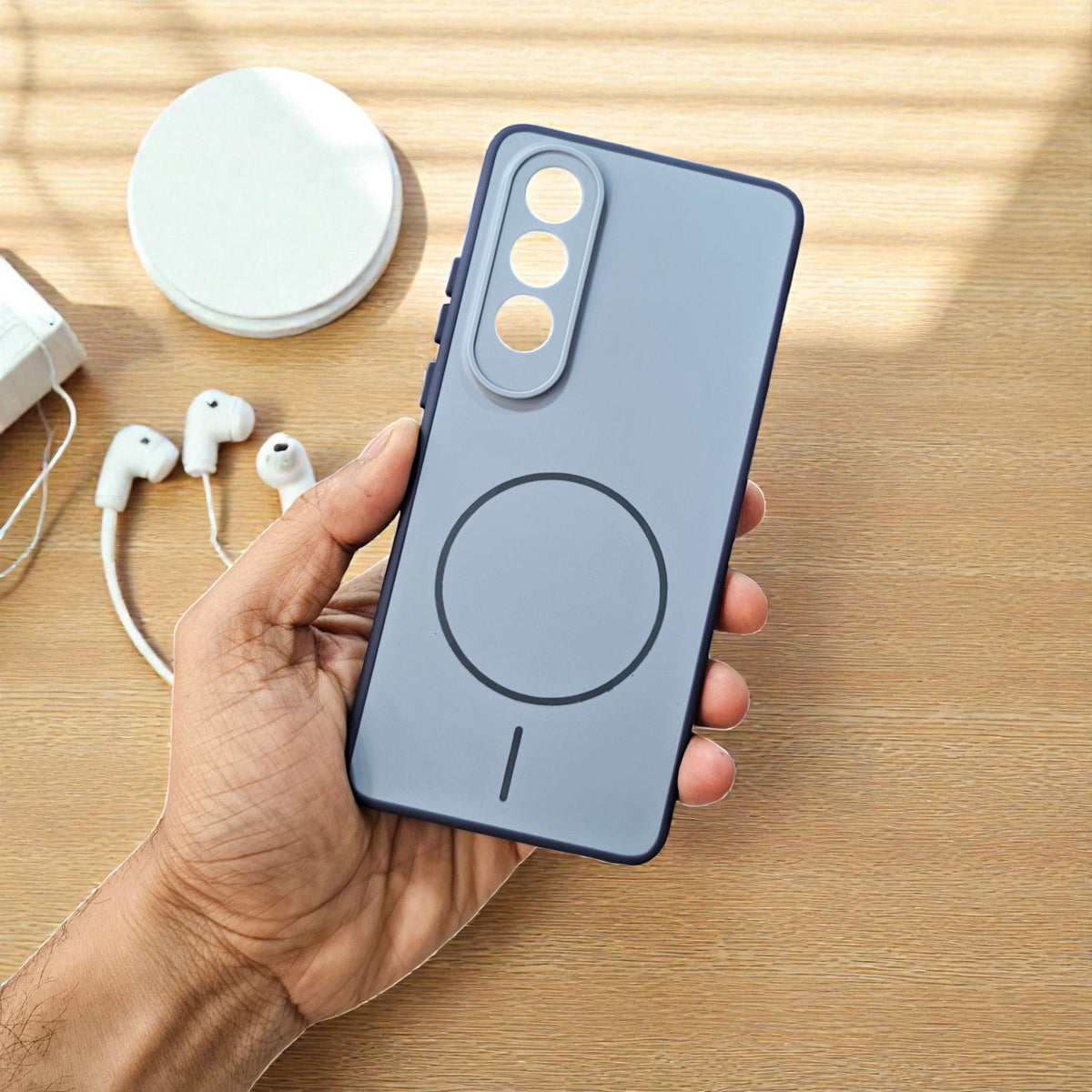OnePlus Nord Ce 4 5g Premium Magsafe Printed Candy Color Back Case - Blue