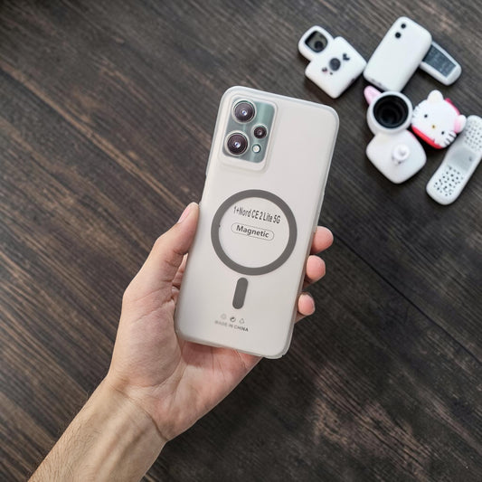 OnePlus Nord Ce 2 Lite 5G Premium Magnetic Matte Frosted Ultra Slim Back Case - Frosted Grey