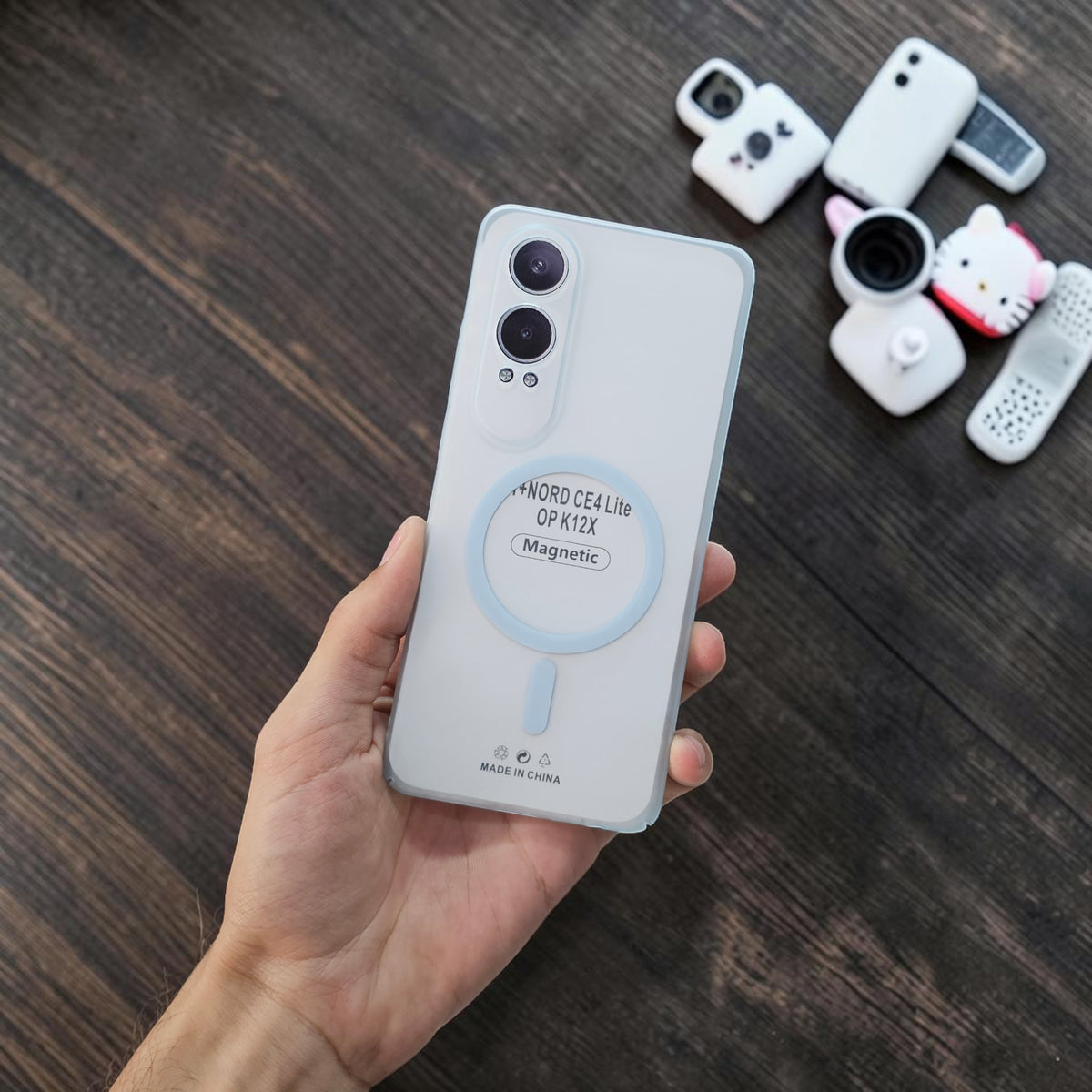 OnePlus Nord Ce 4 Lite 5G Premium Magnetic Matte Frosted Ultra Slim Back Case - Frosted Sky
