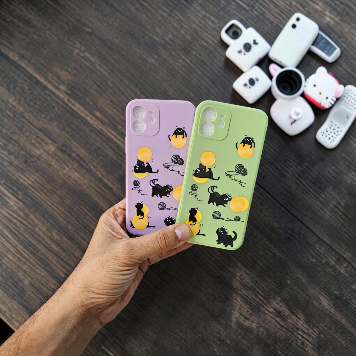 (Pack Of 2)IPhone 12/12 Pro 5g Premium Flower Printed Girlish Back Case Cover - combo 2