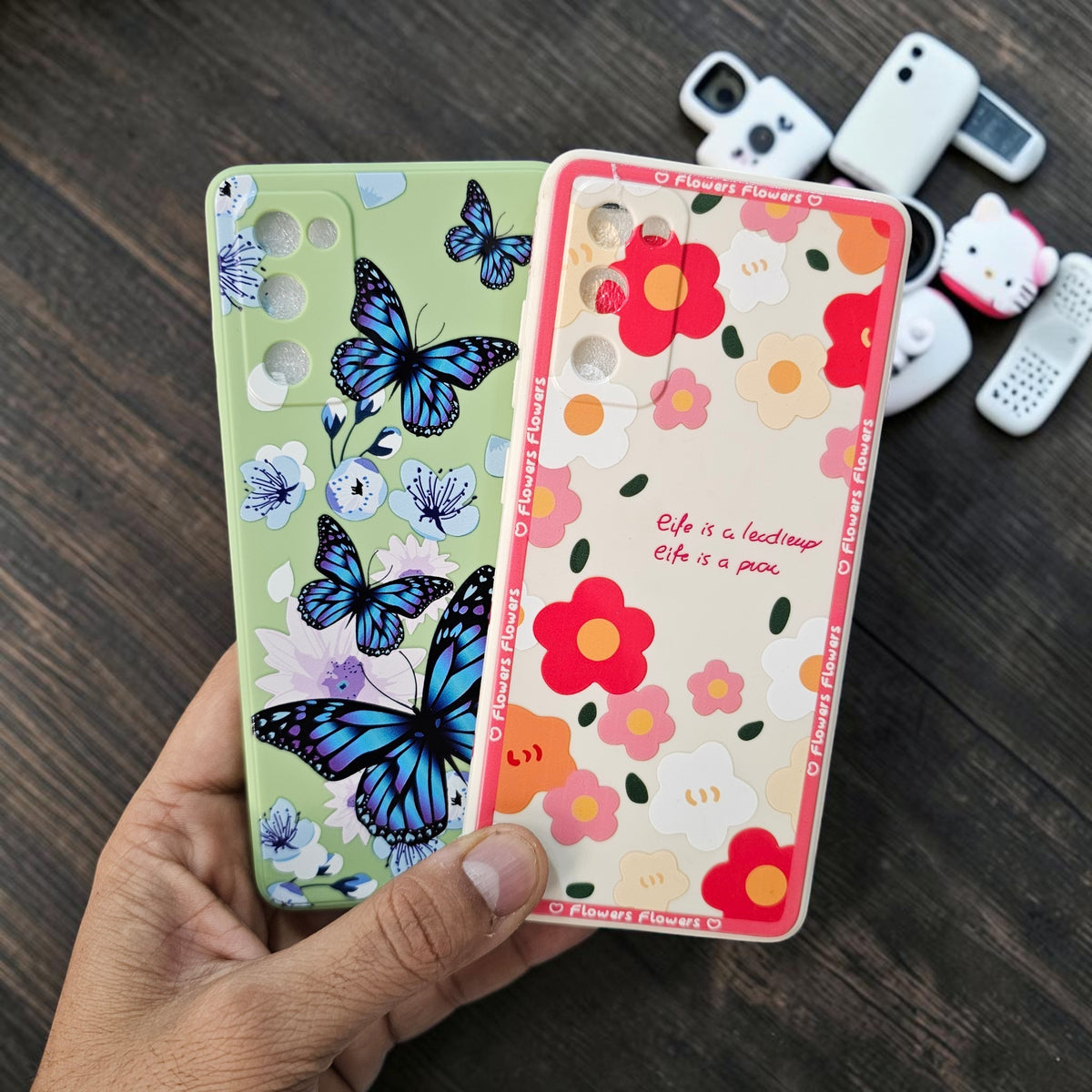 (Pack Of 2)Samsung S20 Fe 5g Premium Flower Printed Girlish Back Case Cover - combo 2