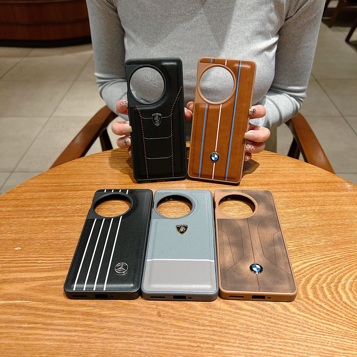 OnePlus 11r 5g Luxury Branded Leather Designer Case- Mercedes