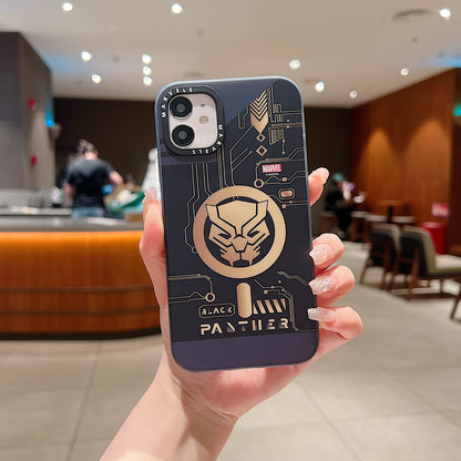 Apple iPhone 12/12 Pro Premium Black Panther IMD Printed Back Case - Black Panther