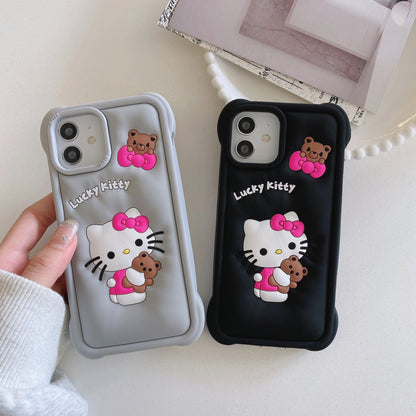 Apple iPhone 12 Hello Kitty Soft Silicon Case (Pattern 3)