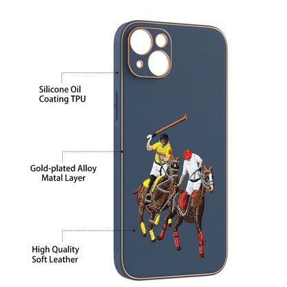 Apple iPhone 14 Plus Premium Embroidery Leather case - Pattern 2
