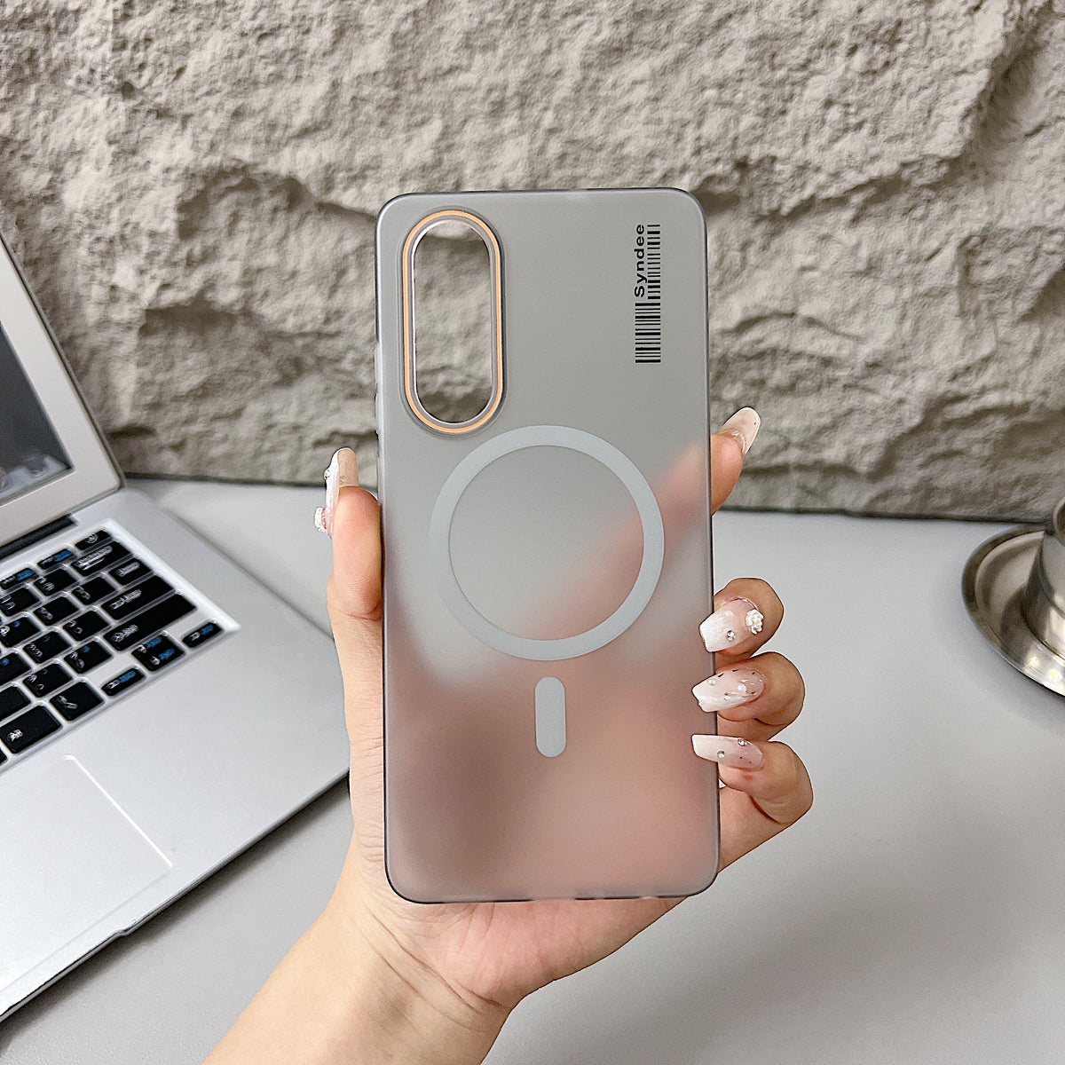 OnePlus Nord 5 5G Premium Magnetic Frosted Ultra Slim Back Case - Frosted Grey