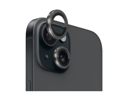 Apple iPhone 15 Plus Camera Lens Protector with Aluminum Alloy Rings