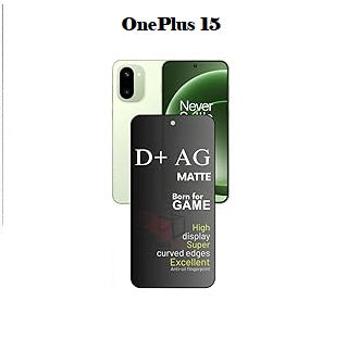(Pack Of 1)OnePlus 15R 5g Gaming Special D+ AG Matte Tempered Glass Anti Fingerprint