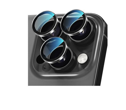 Apple iPhone 15 Pro Camera Lens Protector with Aluminum Alloy Rings