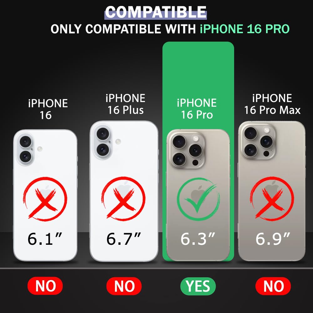 Apple iPhone 16 Pro Anti Yellow Clear Magsafe Back Case Cover - White