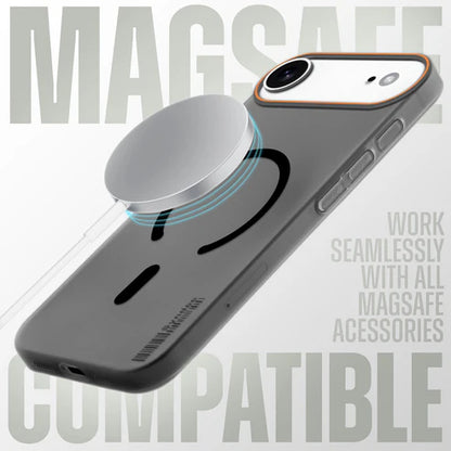 Apple iPhone 17 Air Premium Magnetic Frosted Ultra Slim Back Case - Frosted Black