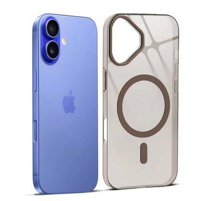 Apple iPhone 17 Premium Crystal Clear Anti-Yellowing Wireless Charging Support Case - Crystal Gold