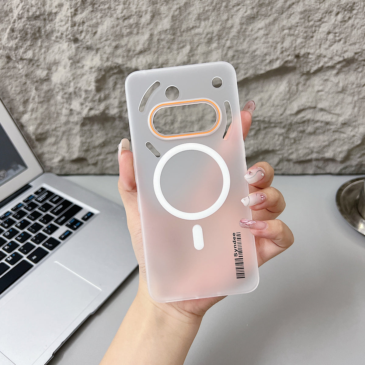Nothing Phone 3A 5G Premium Magnetic Frosted Ultra Slim Back Case - White