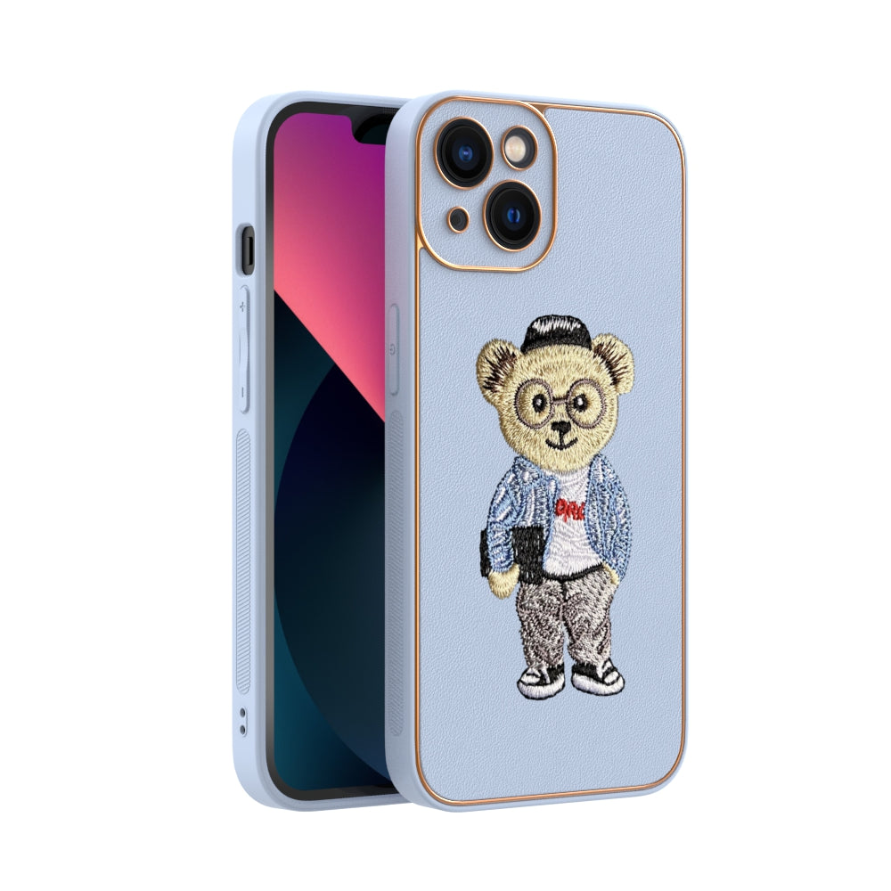 Apple iPhone 13 Premium Embroidery Leather case - Pattern 1