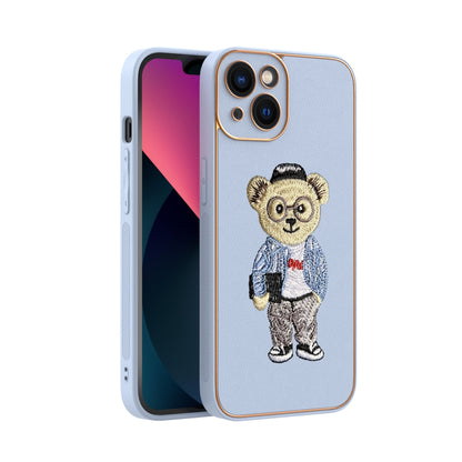 Apple iPhone 13 Premium Embroidery Leather case - Pattern 1