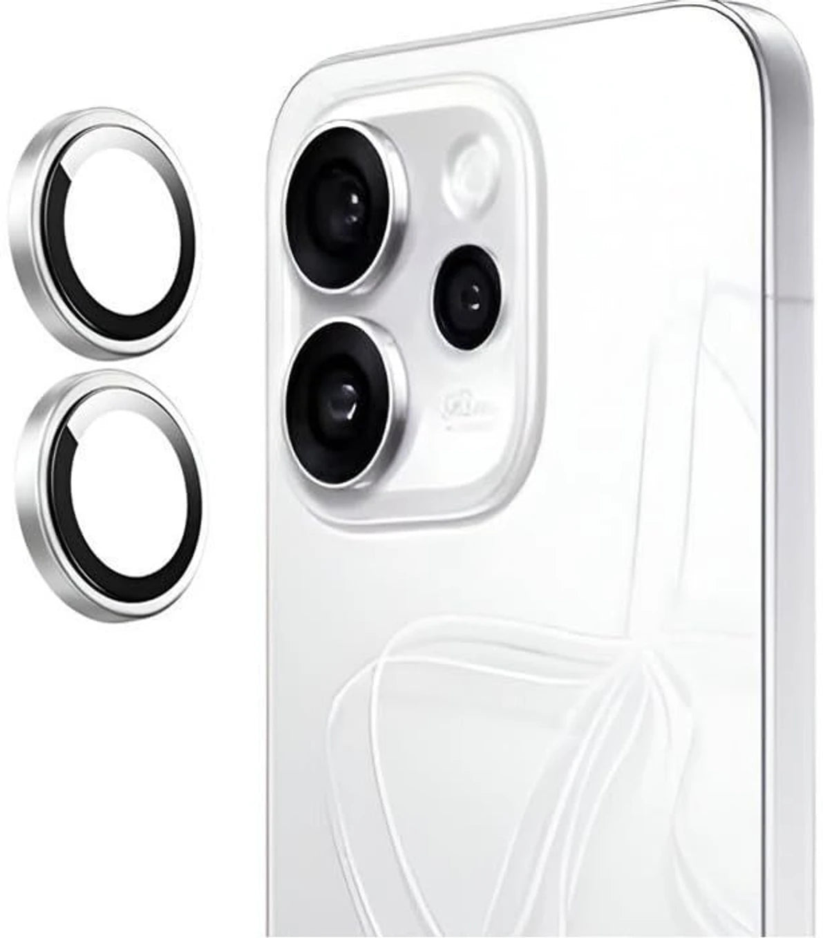 Oppo Reno 15 Pro 5g Camera Lens Protector with Aluminum Alloy Rings