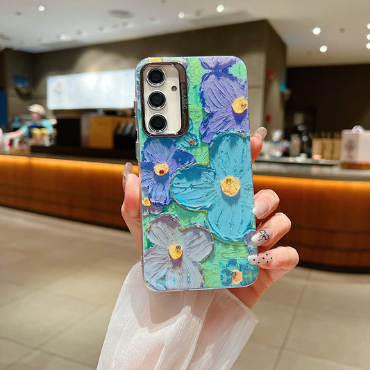 Samsung S24 FE 5G 3D Hot Trending Rhinestone Flowers case - Pattern 4