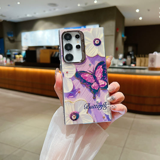 Samsung S22 Ultra 5G 3D Hot Trending Rhinestone Flowers case - Pattern 6