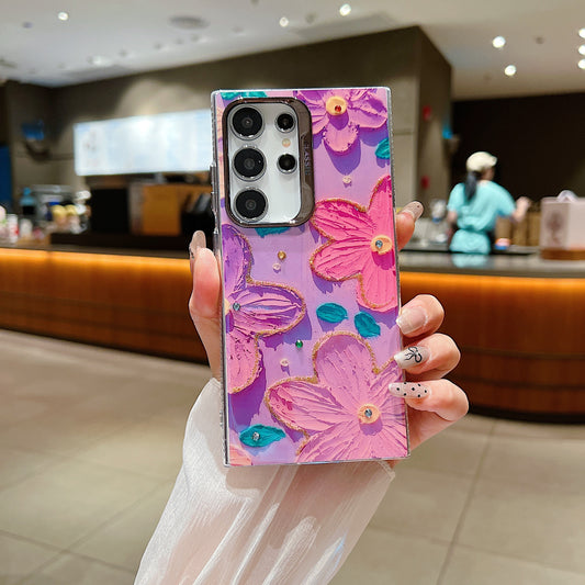 Samsung S23 Ultra 5G 3D Hot Trending Rhinestone Flowers case - Pattern 3