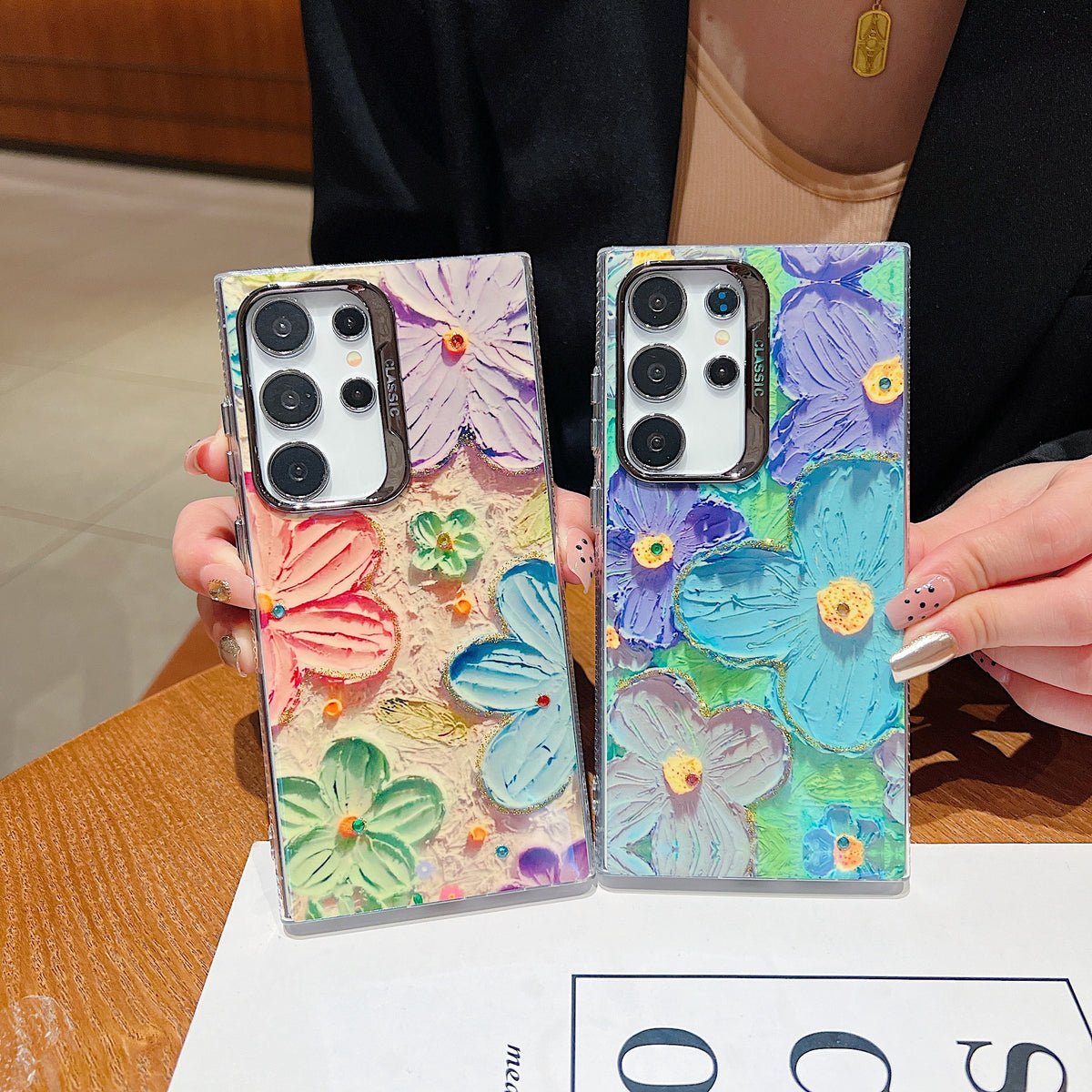 Samsung S22 Ultra 5G 3D Hot Trending Rhinestone Flowers case - Pattern 5