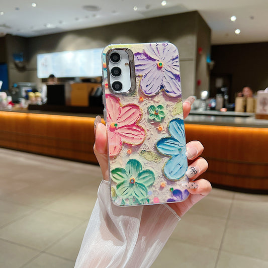Samsung A54 5G 3D Hot Trending Rhinestone Flowers case - Pattern 5