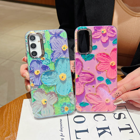 Samsung A54 5G 3D Hot Trending Rhinestone Flowers case - Pattern 4