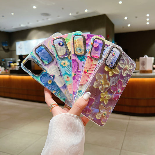 Samsung A54 5G 3D Hot Trending Rhinestone Flowers case - Pattern 5