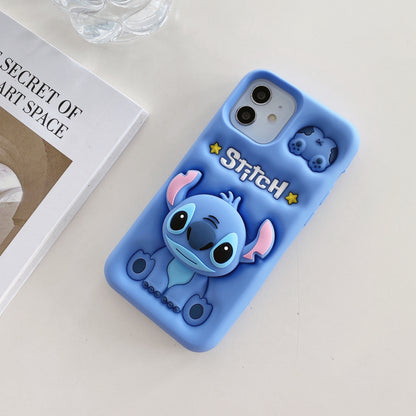 Apple iPhone 11/12 Stitch Pop Sockets Soft Silicone cases (Stitch)
