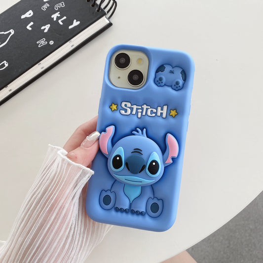 Apple iPhone Stitch Pop Sockets Soft Silicone cases (Stitch)