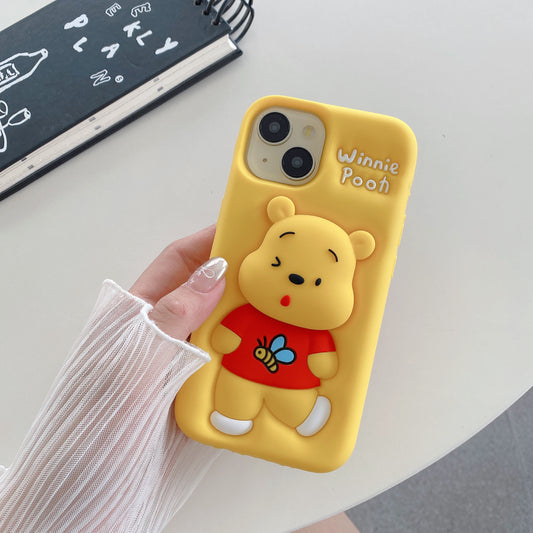 Apple iPhone Winnie Pooh Pop Sockets Soft Silicone cases ( Winnie Pooh )