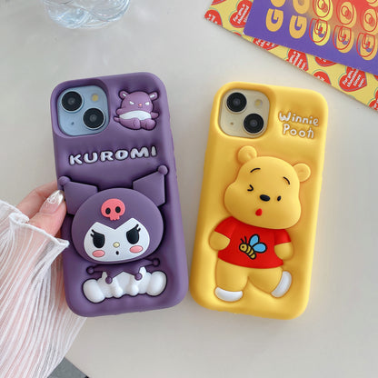 Apple iPhone Winnie Pooh Pop Sockets Soft Silicone cases ( Winnie Pooh )