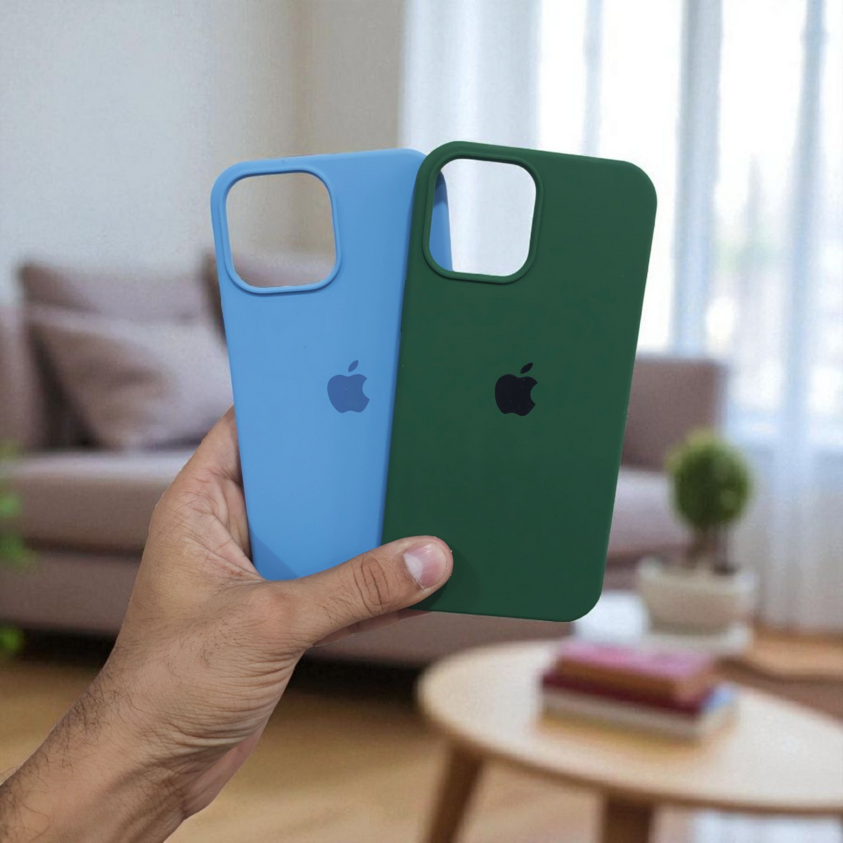 (Pack of 2) Silicone Case Cover for iPhone 13 Pro 5G - Combo 6