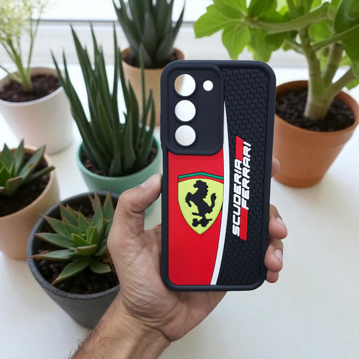 VIVO Y200e 5G Ferrari Soft Silicone Cute 3D Cartoon Back Cover Case - Ferrari