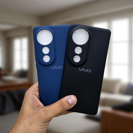 (Pack of 2) Silicone Case Cover for Vivo T3 Ultra 5G - Combo 1