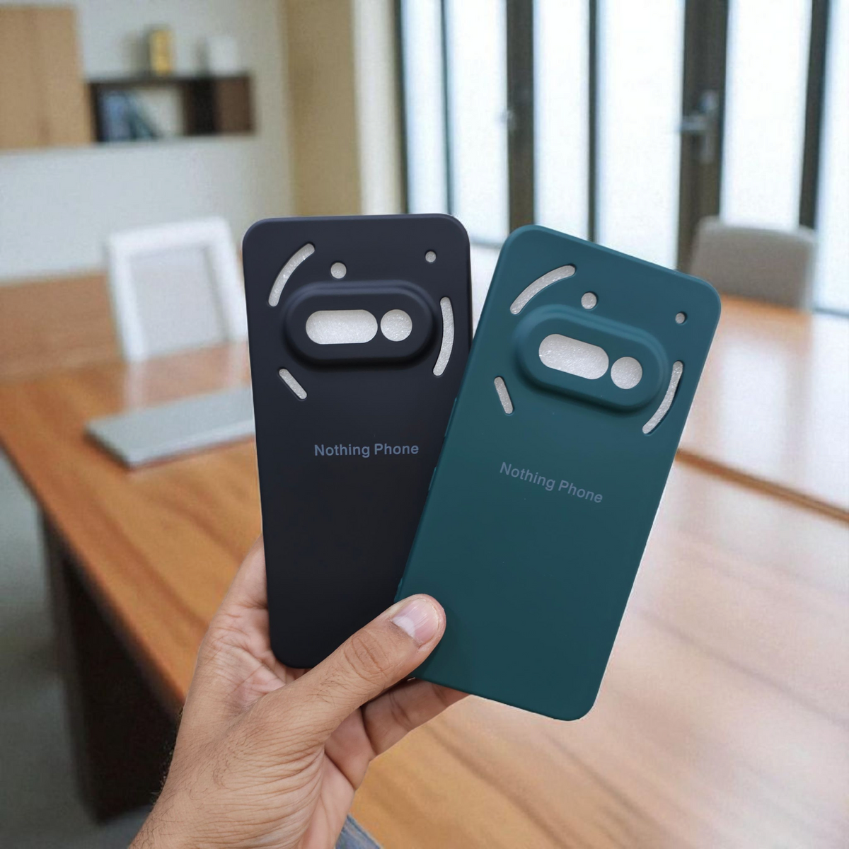 (Pack of 2) Silicone Case Cover for Nothing Phone 3A 5G - Combo 3