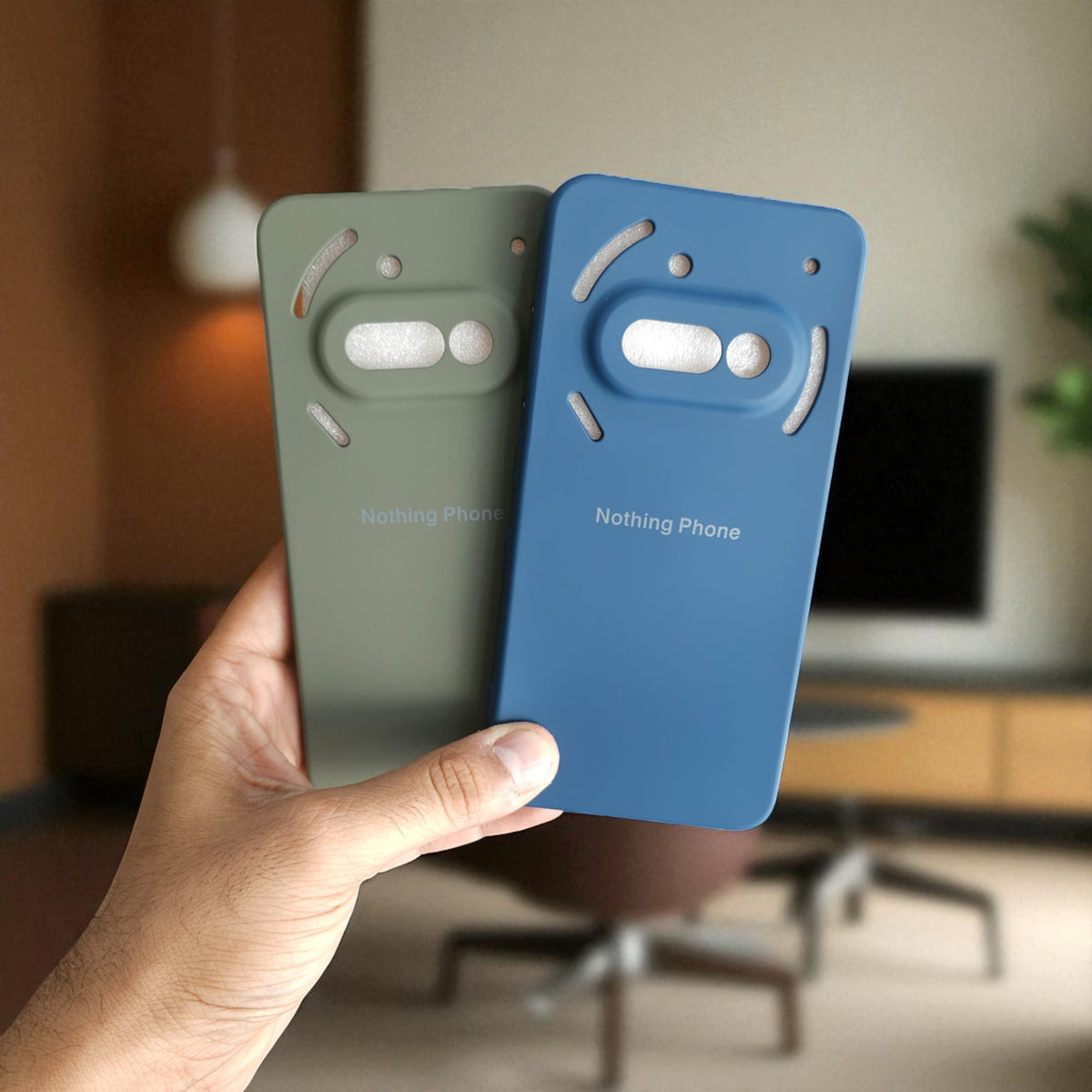 (Pack of 2) Silicone Case Cover for Nothing Phone 3A 5G - Combo 5
