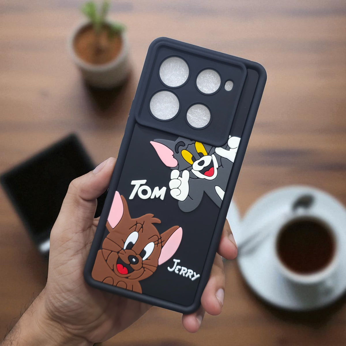 Infinix Note 40/Note 40 Pro 5G Tom & Jerry Soft Silicone Cute 3D Cartoon Back Cover Case - Tom & Jerry