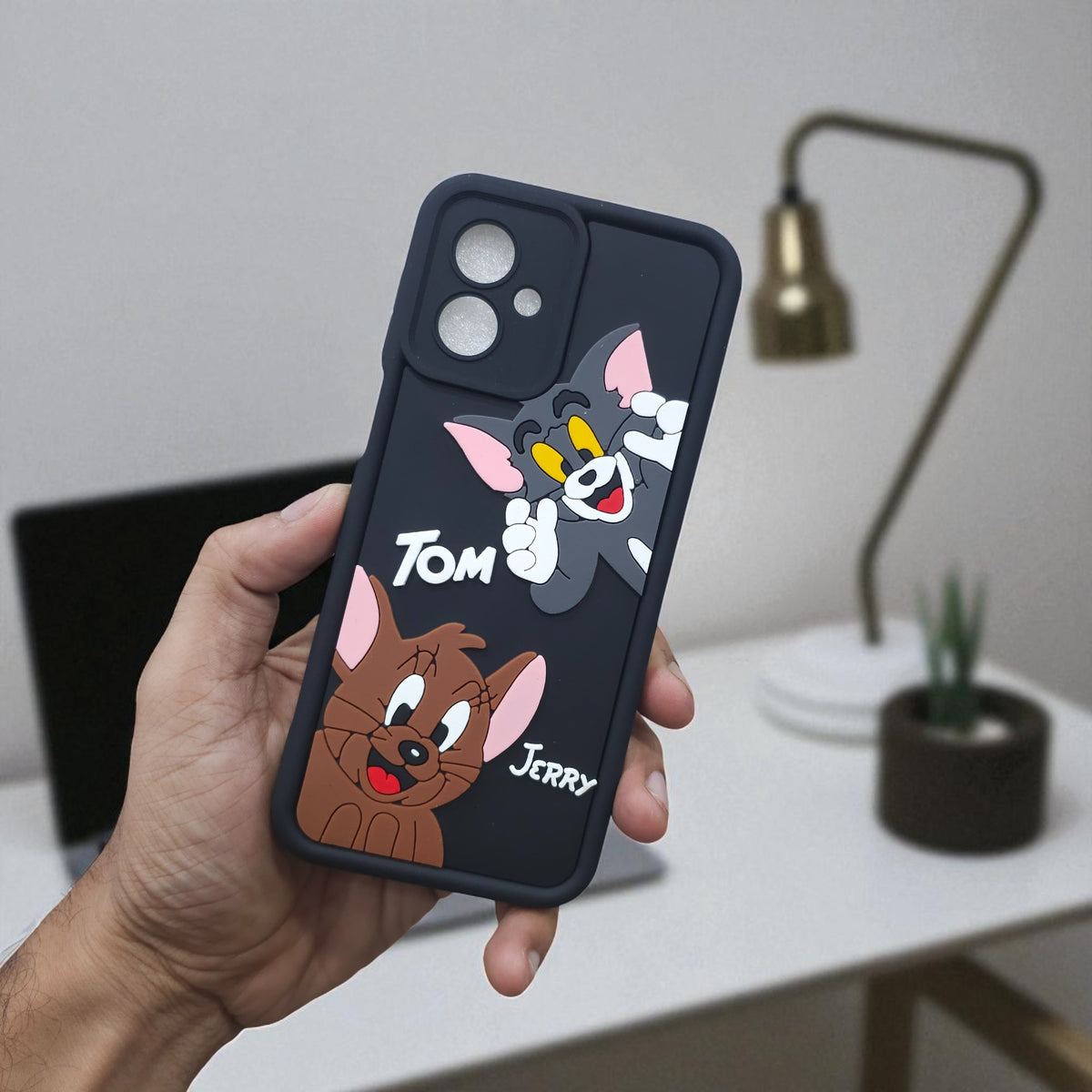 Motorola Moto G54/G64 5G Tom & Jerry Soft Silicone Cute 3D Cartoon Back Cover Case - Tom & Jerry