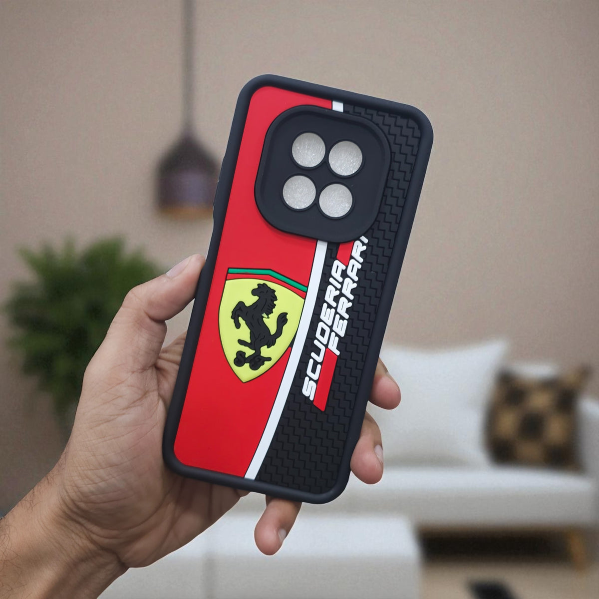 Realme C63 5G Ferrari Soft Silicone Cute 3D Cartoon Back Cover Case - Ferrari