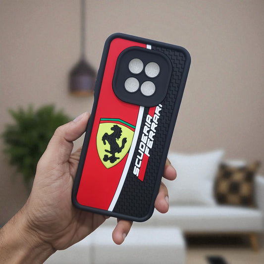 Realme C63 5G Ferrari Soft Silicone Cute 3D Cartoon Back Cover Case - Ferrari