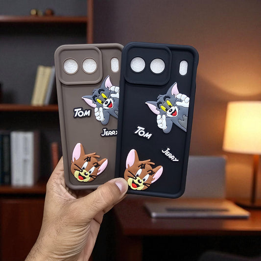 (Pack of 2)OnePlus Nord 4 5G Soft Silicone tom & jerry Back Cover Case - Combo 2