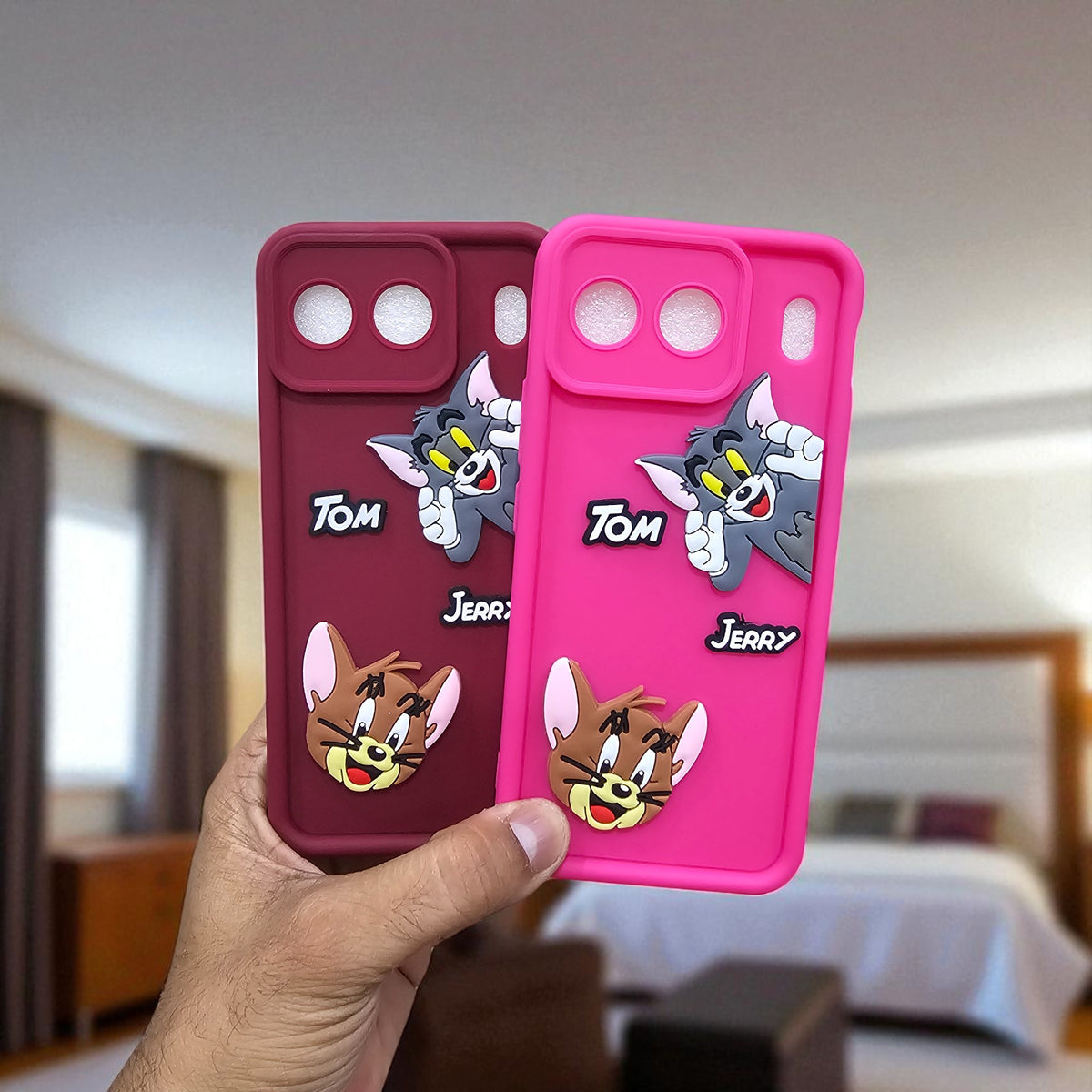 (Pack of 2)OnePlus Nord 4 5G Soft Silicone tom & jerry Back Cover Case - Combo 1