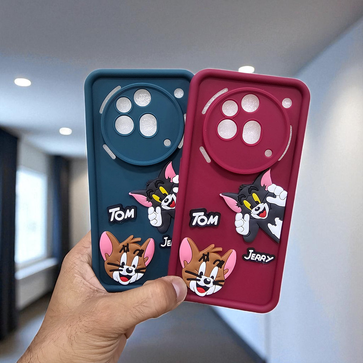 (Pack of 2)Nothing Phone 3a Pro 5G Soft Silicone tom & jerry Back Cover Case - Combo 1